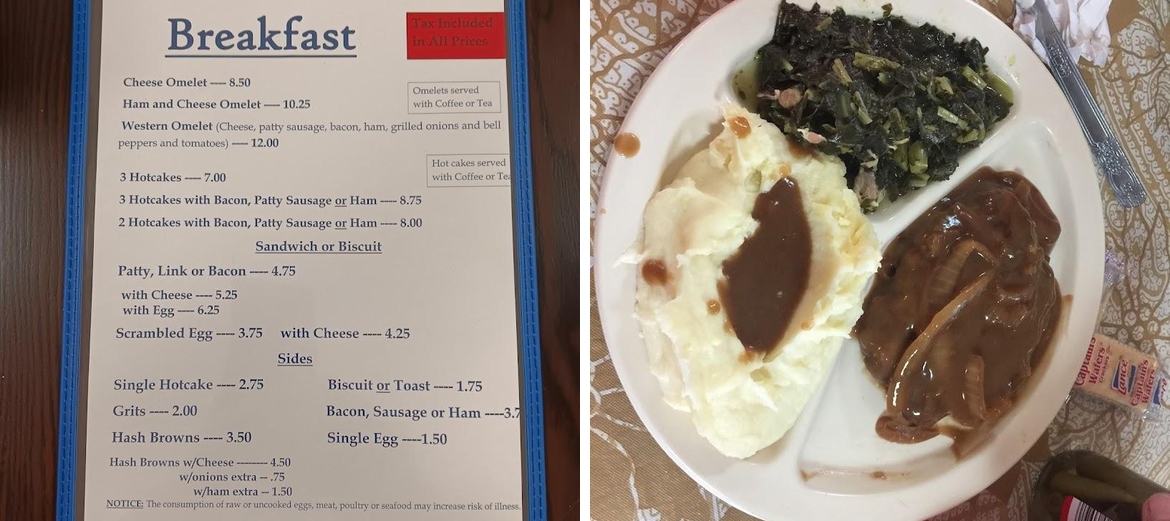Rock Creek Family Restaurant Menu