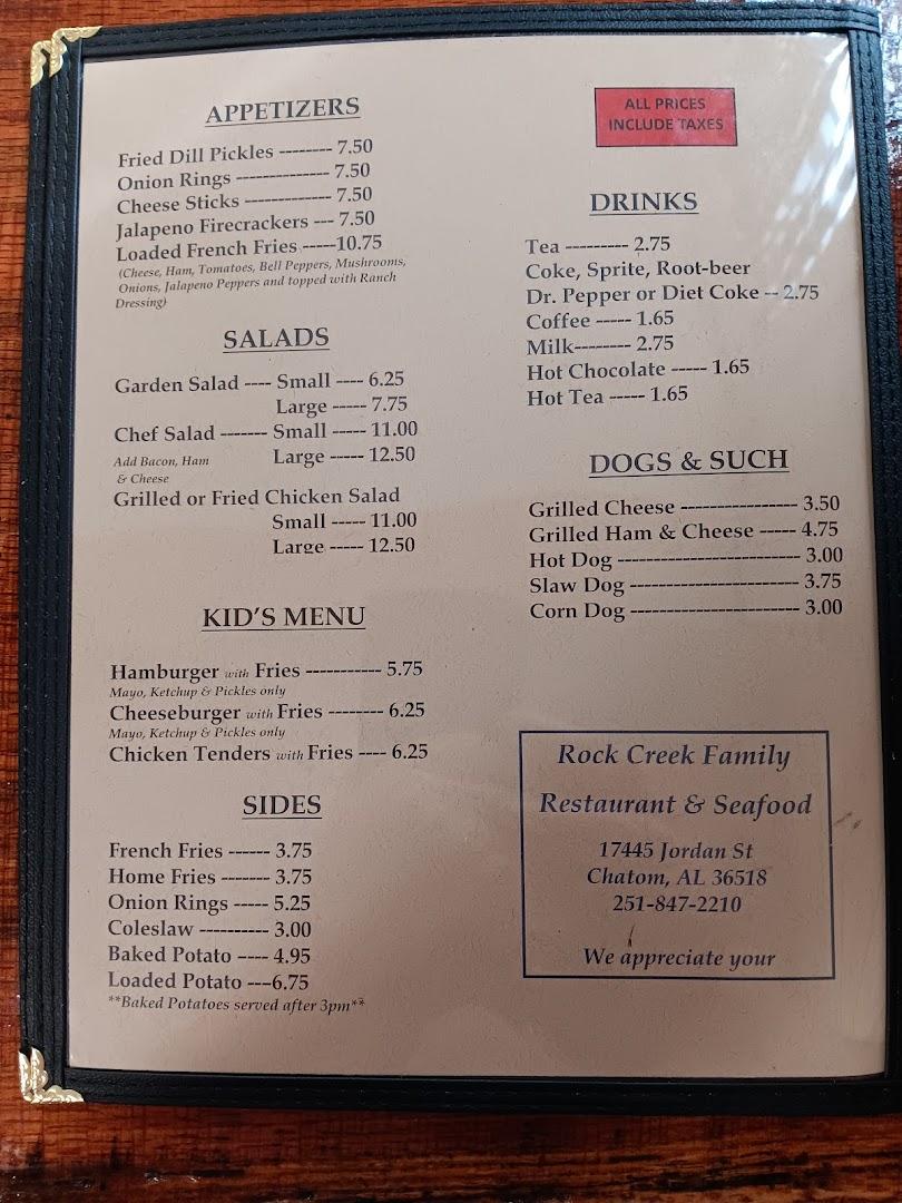 Rock Creek Family Restaurant